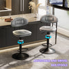 FATIVO Set of 2 Kitchen Bar Stool Double Padded Seat Chair Adjustable Barstools