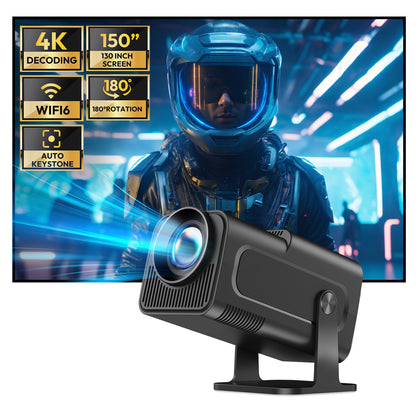 4K HD Android TV Projector Smart 5G WiFi Home Theater Beamer Movie 12000 Lumens