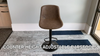 Ralex-chair Bar Stools Set of 2,Swivel Counter Height Barstools with Back,White