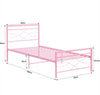 Simple Budget metal bed Single bed Frame w/Mattresses Option Bedroom Furniture