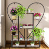 2PCS Multiple Metal Heart Shape Plant Stand Ladder Plant Holder Display Shelf