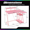 L-Shaped Gaming Desk Small Computer Desk Gaming Workstation w/Outlets