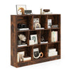 10-Cube Bookshelf 120 CM Wood Display Shelf with 2 Anti-Tipping Kits
