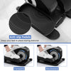 Portable Seated Leg Exerciser Under Desk Elliptical Machine Seniors-Black