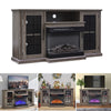 Large Fireplace TV Stand for TVs up to 60Inch With Electric Fireplace Insert Set