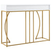 Modern Luxury Entryway Console Table Side Table with Storage Drawer Metal Legs