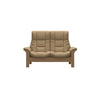 Stressless Windsor Paloma Sand Leather & Oak 2 Seater High Back Sofa RRP £3689
