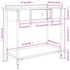 Console Table Black 75x34.5x75 Engineered Wood T2P9