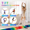 Portable Floor Balance Beam 7FT Folding Firm Gymnastic Beam w/ Handles
