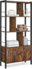 Bookshelf, Storage Shelf, Large Bookcase With Doors, 4 Shelves, Stable Steel Str