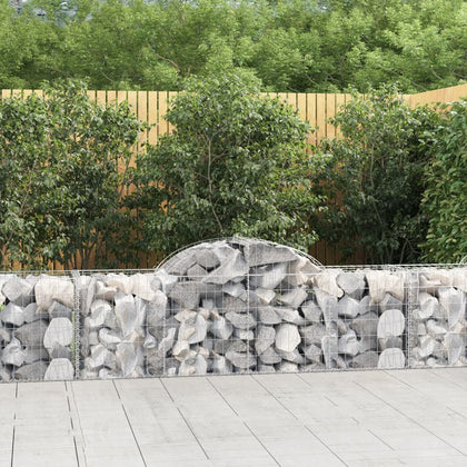 BaraSh Arched Gabion Baskets 5 pcs 200x50x60/80 Galvanised ,Gabion Wall H6F8