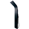 Manual Thermostatic Shower Panel Tower 48 Body Jets Waterfall Bath Spout Black