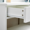 White Dressing Table With LED Makeup Desk MDF with 4 Drawers Bedroom Modern