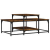 Coffee Table Smoked Oak 102x60x45 cm Engineered Wood HOT