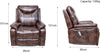 Electric Recliner Massage Sofa Chair Heating w/ Remote Control XMAS Gift