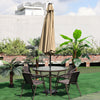 3M Round Garden Parasol Sun Shade Outdoor Patio Umbrella Crank Tilt/Parasol Base