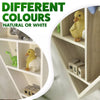Wooden Heart Shaped Floating Wall Shelf Natural Hanging Display Unit Storage