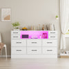 10 Drawers Chest of Drawers Bedside Cabinet Storage Bedroom Furniture Non-woven