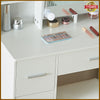 Dressing Table Makeup Vanity Desk Bedroom w/ Drawer&Mirror&Stool&10 LED Lights