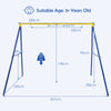 A-Frame Large Metal Swing Stand 300 kg Outdoor Heavy Duty Steel Swing Frame