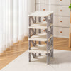 Stackable Shoe Rack Plastic Compact Hallway 4/5/6/7Tier Shoe Storage Shelf Stand