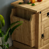 Corona Magazine Table 1 Drawer Mexican Solid Waxed Pine Cupboard Unit Furniture