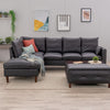 L-Shaped Corner Sofa, Sectional Couch with Built-in USB Port Chaise