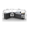 GAS BBQ BARBECUE OUTDOOR KITCHEN STAINLESS STEEL 5 BURNERS SIDE BURNER