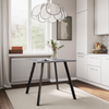 Dining Table Square 4 Seater Grey 80x80cm Compact Modern Kitchen Concrete Top