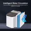 Electric Ice Maker Machine Self-Cleaning Ice Cube Maker Ice Scoop and Basket UK