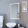 LED Bathroom Mirror Cabinet with Sliding Door Storage Sensor Lights 430 x 690 mm