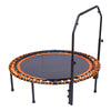 48" Round Foldable Mini Fitness Trampoline w/ U Shape Adjustable Height Handle