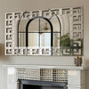 1.2m Oversized Wall Mirror Silver Grecian Venetian Art Accent Mirror Fireplace