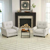 Tufted Upholstered Accent Sofa Reading Armchair w/ Seat Cushion