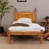 Corona Bed Frame Single Bed high or low Foot End Solid Pine Bed Furniture 3FT