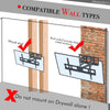 Full Motion TV Wall Bracket Mount For 32 40 43 46 49 50 55 58 60 65 70" Inch