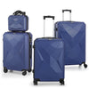 Suitcase Set of 4 ABS Cabin Hard Shell Luggage Travel Trolley 4Wheel Lightweight