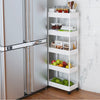 Kitchen Storage Stand Trolley Organiser Basket Fruit Vegetable Rack On Wheels