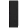 Black Oak Shoe Cabinet - 29.5 x 35 x 100.5 cm - Made of Engineered Wood