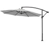 Cantilever Garden Parasol Banana Patio Sun Shade Umbrella with Crank Handle Tilt