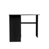 Black/ White Corner Computer Desk PC Laptop Table Book Shelves Home Study Office