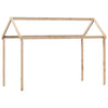 High Bed with Roof 80 x 200 Solid Pine Wood, Bed, Bed Frame, Mezzanine T8E3