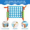 Giant 4 in a Row Game Jumbo Connect 4 Games w/42 Rings Basketball Hoop-Orange