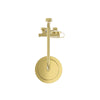 Bathroom Thermostatic Bar Mixer Shower Shower Kit Fixed Head Brushed Brass Round