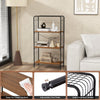 Costway 4-Tier Bookshelf Open-Back Storage Shelf Display Rack Shelving Unit