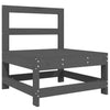 7 Piece Garden Lounge Set Grey Solid Wood Pine vidaXL