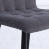 Dining Chairs Set of 4 Velvet Fabric Padded Seat Metal Legs Backrest Home Office