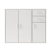 Sideboard Cabinet Cupboard Unit Storage Furniture With Drawers & Doors 4 Colors
