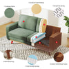 3 Seater Corduroy Sofa Modern Sofa Couch Settee Armchair Room Home Office 172cm