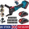 Oscillating Multi Tool 21V Cordless Sander Scraper Saw 2 Battery & 20 Blades Set